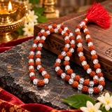 Original Rudraksha With Sphatik Mala