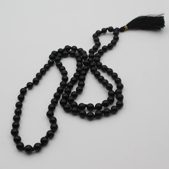 Original Sulemani Black Hakik 108 Beads 8mm Mala