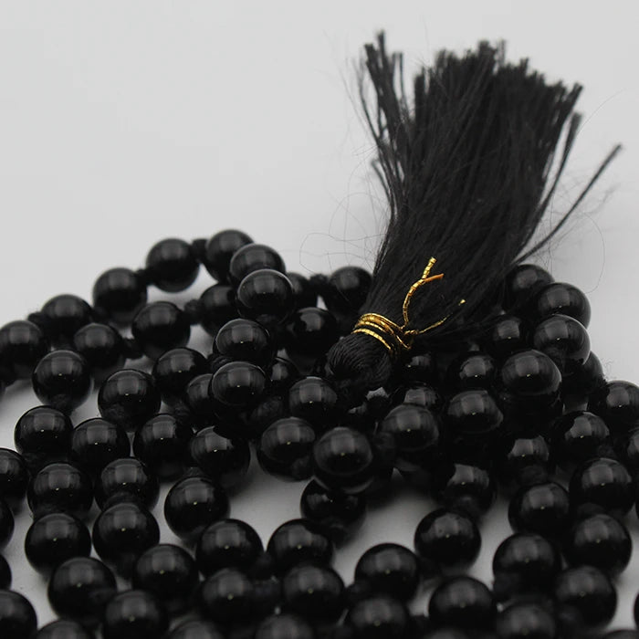 Original Sulemani Black Hakik 108 Beads 8mm Mala