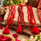 Pack Of 3 Combo Set,Red Crystal Hakik Agate Mala For Men And Women