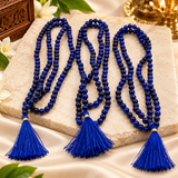 Pack Of 3 Original Blue Sulemani Hakik (Hakeek) Round Stone Japa Mala For Men And Women
