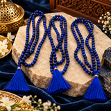Pack Of 3 Original Blue Sulemani Hakik (Hakeek) Round Stone Japa Mala For Men And Women