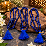 Pack Of 3 Original Blue Sulemani Hakik (Hakeek) Round Stone Japa Mala For Men And Women