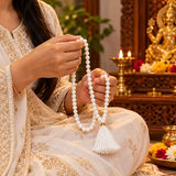 Pack Of 3 Original Round Shape Sulemani White Stone 108 Beads Hakik Mala For Men And Women