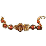 Premium Shiv Mahadev Trishul Damru Stylish Golden Bracelet