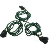 Pack Of 3 Combo Set Original Green Hakik (Hakeek) Mala Certified Jaap Mala 108 Beads for Men and Women