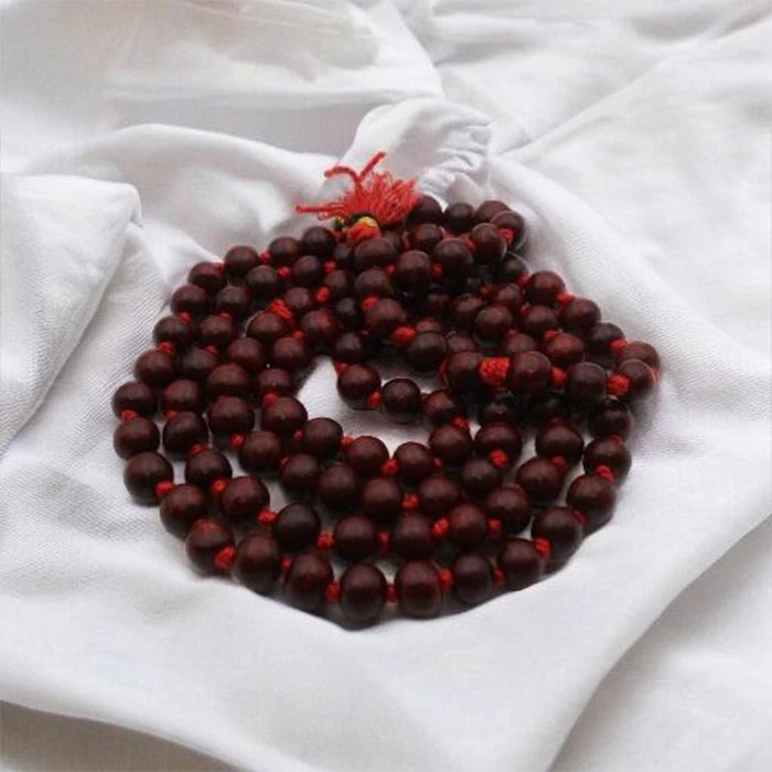 Original Neck Red (Lal) Chandan Mala 108 Beads – Dharmsaar