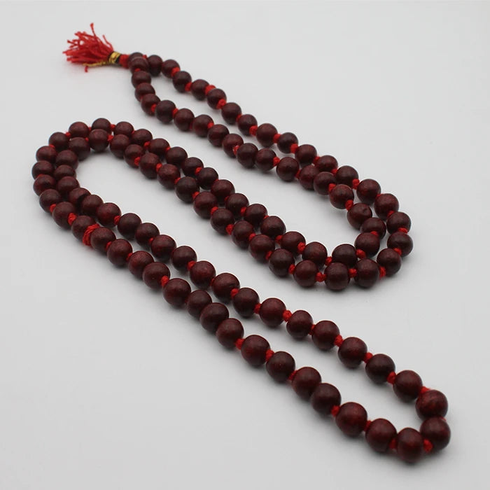 Original Neck Red (Lal) Chandan Mala 108 Beads – Dharmsaar