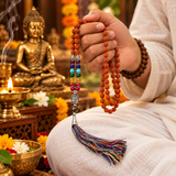 Rudraksha Gautam Buddha Beads Japa Mala