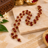 Rudraksha Mala With Golden Cap (38 Beads)