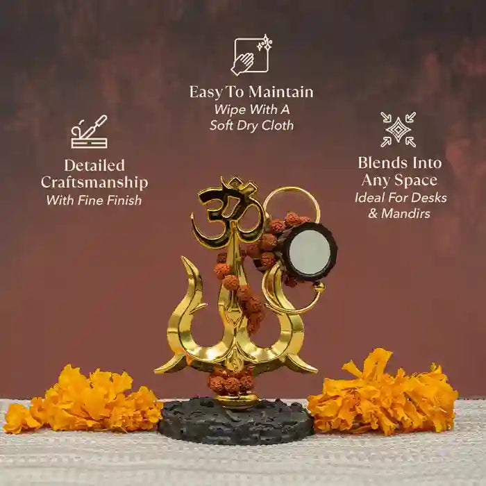 Shiva Shakti Trishul With Rudraksha