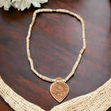 Shree Sita Ram Locket With Tulsi Kanthi Beads Mala