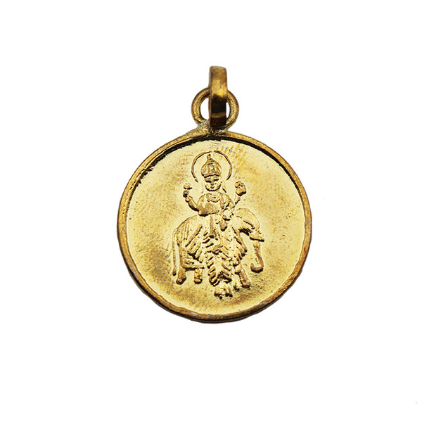 Premium Quality Shri Guru Yantra Locket/Pendant – Gold Plated Yantra | Metal Yantra Engraved Pendant To Attract Wealth | श्री गुरु यंत्र लॉकेट