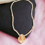 Shri Hanumanji Locket With Natural Big Beads Tulsi Mala