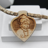 Shri Hanumanji Locket With Natural Big Beads Tulsi Mala