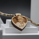 Shri Hanumanji Locket With Natural Big Beads Tulsi Mala
