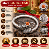 Silver Bahubali Kada for Men and Women