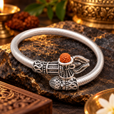 Silver Bahubali Kada for Men and Women