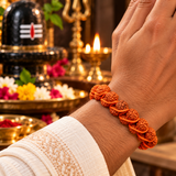 Stylish 2 Line Multilayer 5 Face Rudraksha Bracelet