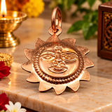 Tambe Ka Suraj 4 Inches | Copper Suraj for Wall Hanging at Home &amp; Office | Decoration Item for Good Luck