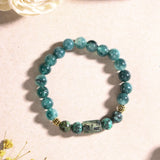Virgo Rashi Bracelet with Green Beads 