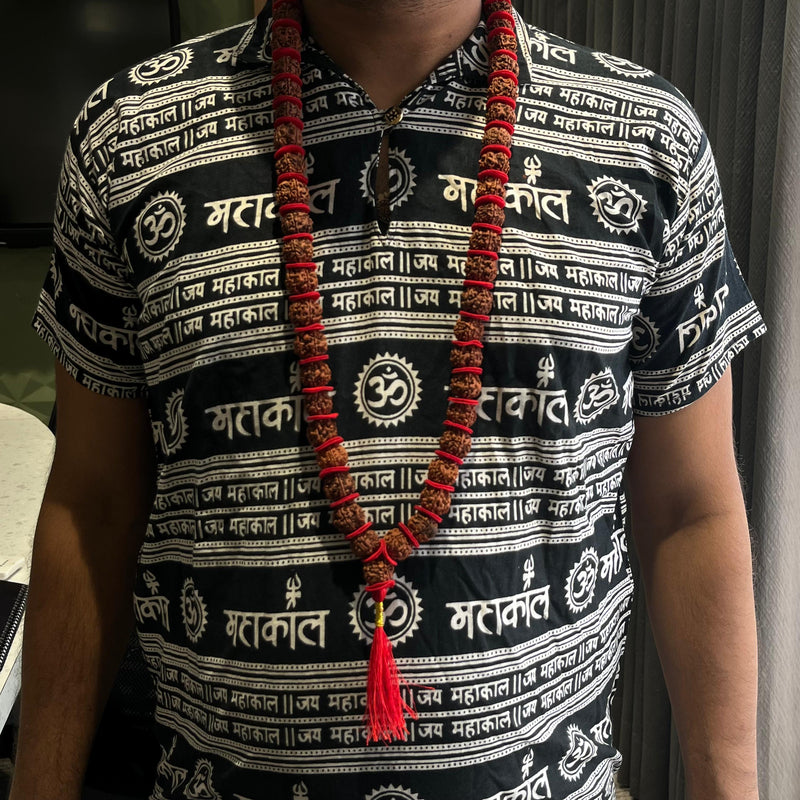 Original 5 Mukhi Kantha Rudraksha Beads 54+1 Mala