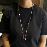 Original Small Nine Multicolors Navgraha Navratna Long Chain