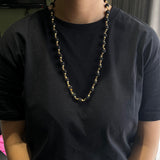 Original Black Rudraksha Mala 36 Beads With Golden Cap