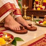 Wooden khadau for Men and Women, Best Wood Design Khadau Chappal to Wear, Unisex Premium Pooja Wooden Charan Paduka Slippers Free Size, Puja Mandir Item